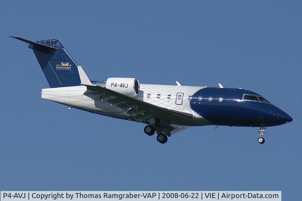P4-AVJ, 2001 Bombardier Challenger 604 (CL-600-2B16) C/N 5519, Execujet Canadair CL600 Challenger