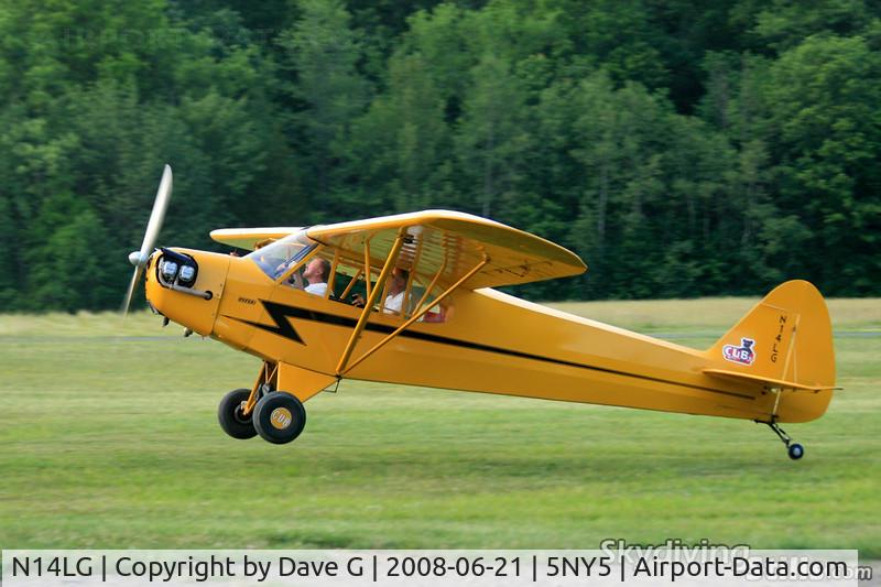 N14LG, 1981 Wag-Aero J-3 CUBY C/N 401, Hold on tight!