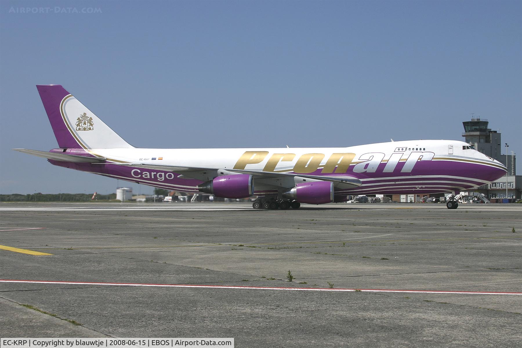 EC-KRP, Boeing 747-245F/SCD C/N 20826, Beautiful colors of Pronair B-747 245F cn-20826/242
