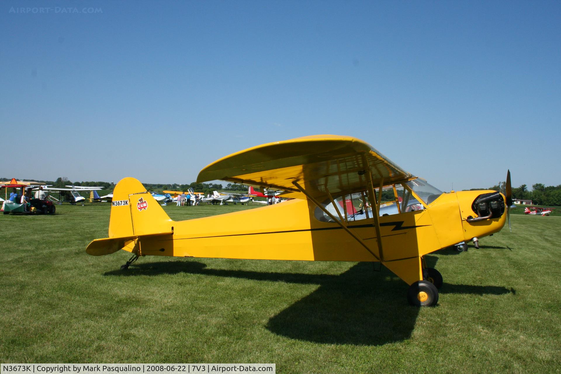N3673K, 1946 Piper J3C-65 Cub C/N 22364, Piper J3C-65
