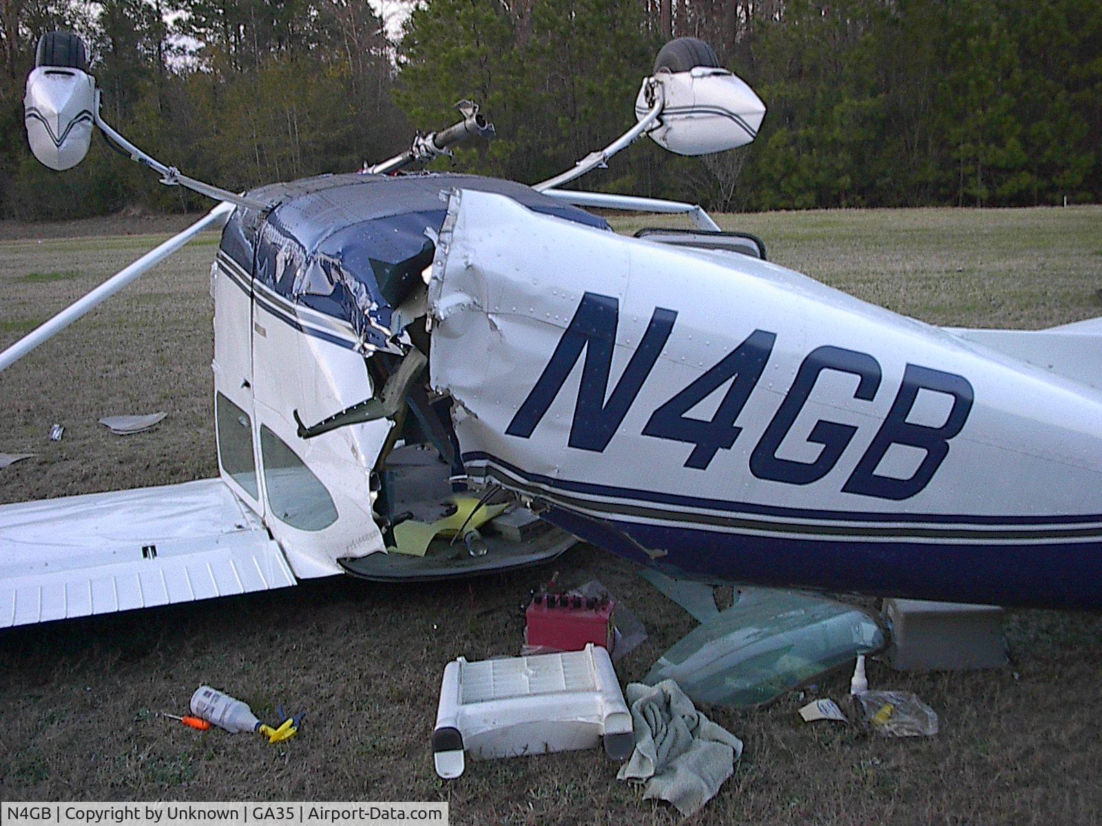 N4GB, 1967 Cessna 182K Skylane C/N 18258054, Oops