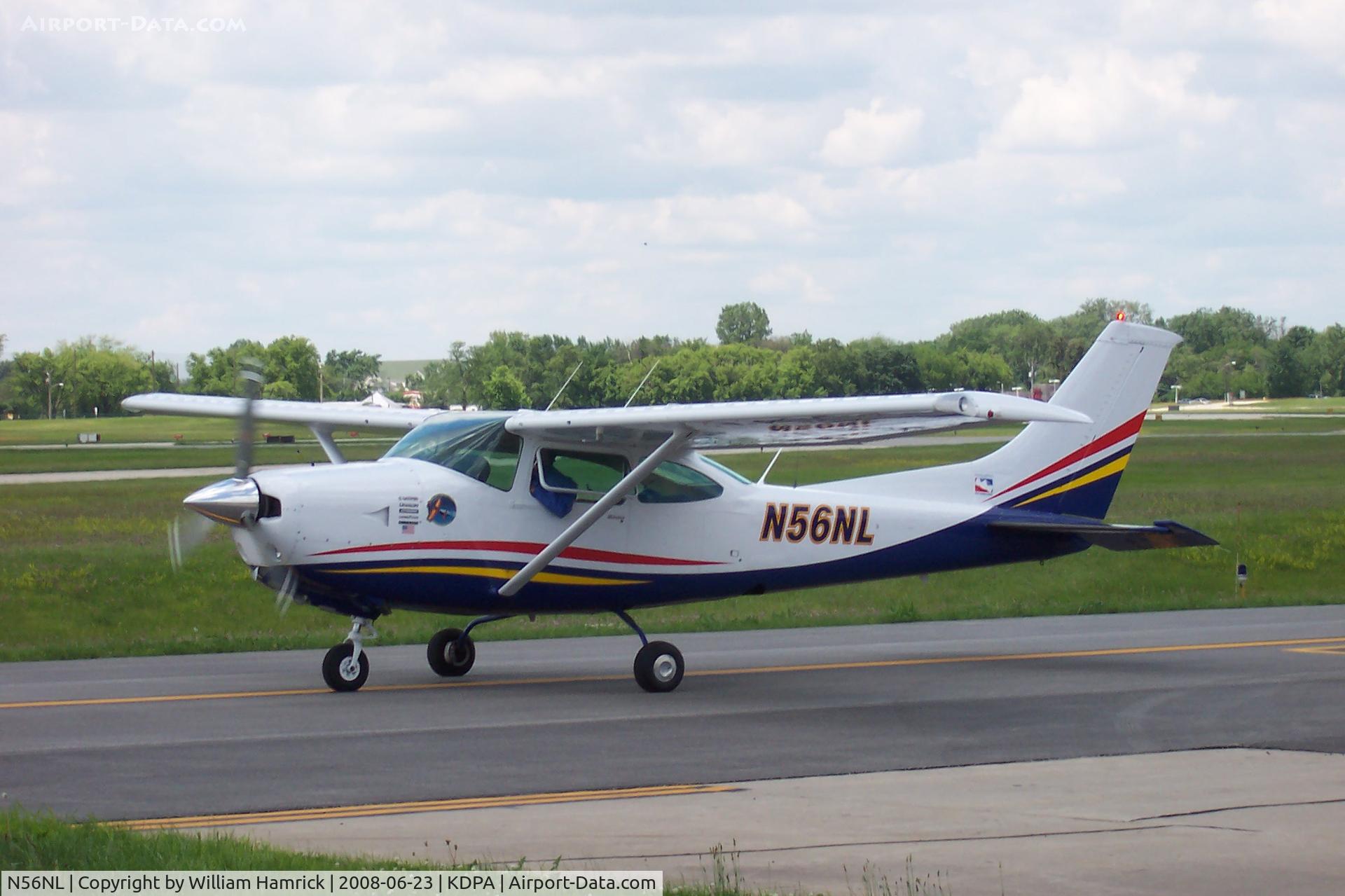 N56NL, 1977 Cessna R182 Skylane RG C/N R18200084, Taxing at DuPage