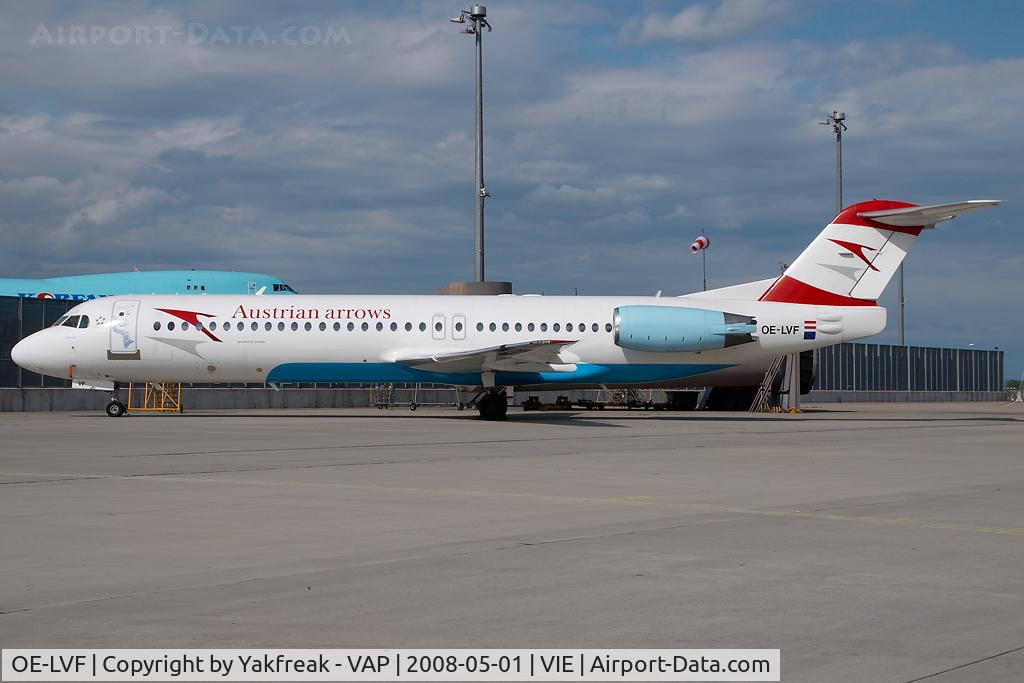 OE-LVF, 1993 Fokker 100 (F-28-0100) C/N 11483, Austrian Arrows Fokker 100