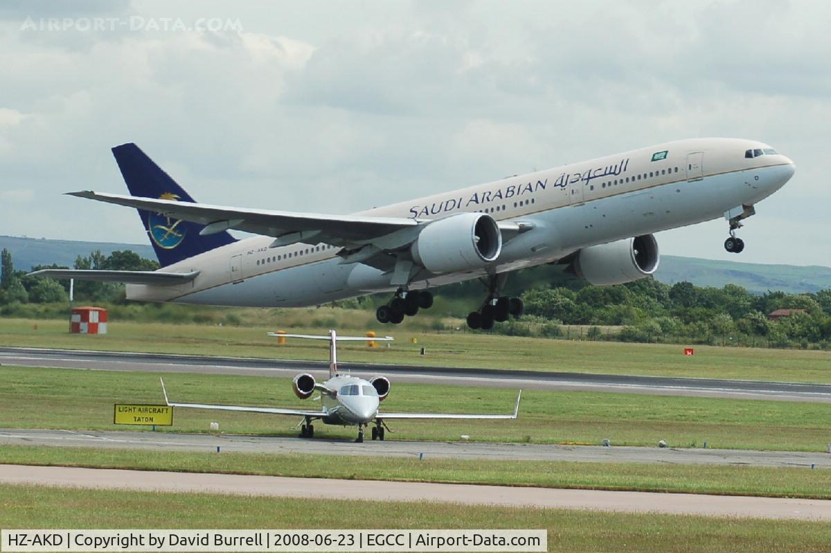 HZ-AKD, 1997 Boeing 777-268/ER C/N 28347, Saudi Arabian - Taking off