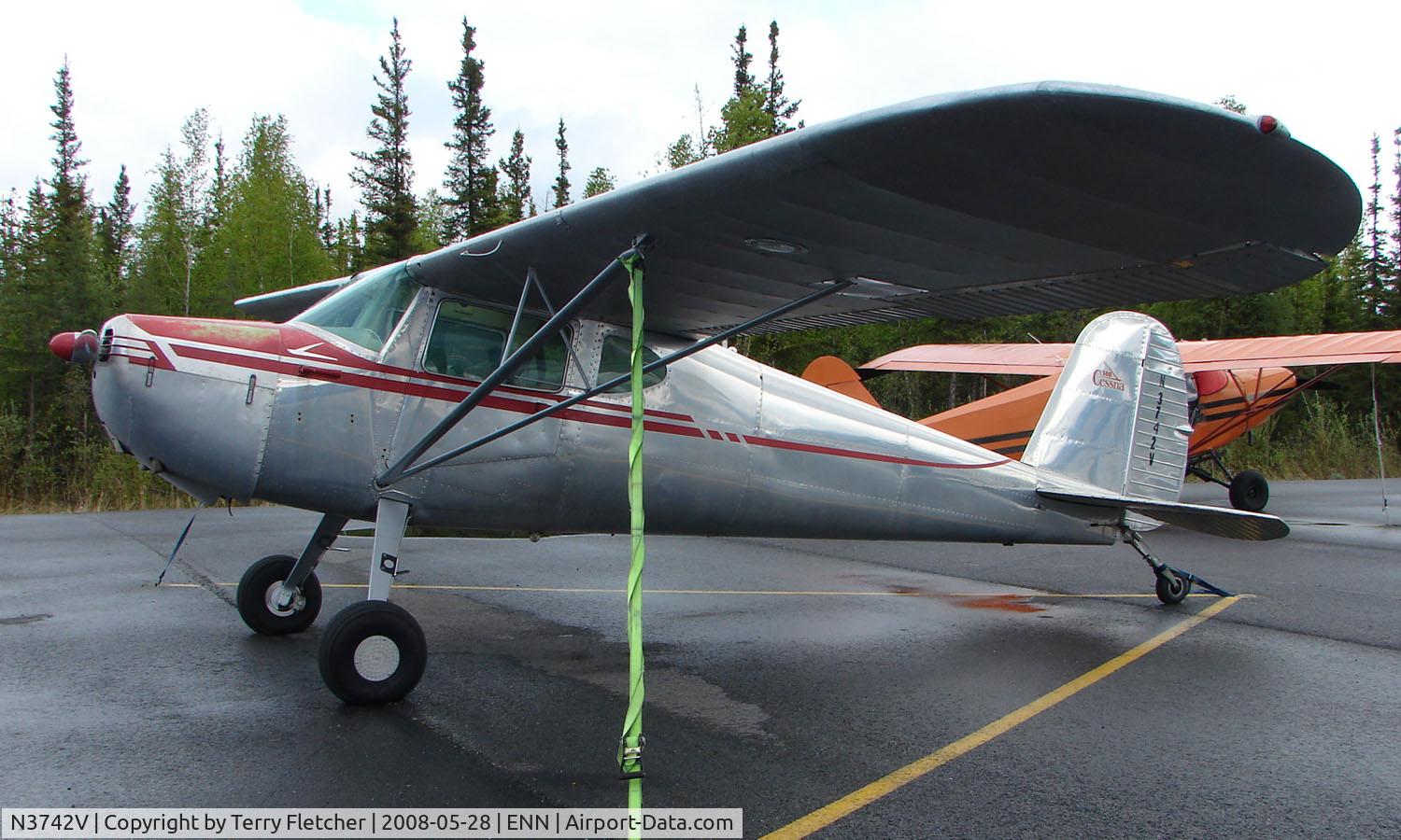 N3742V, 1948 Cessna 140 C/N 15019, 1948 Cessna 140 at Nenana Muni