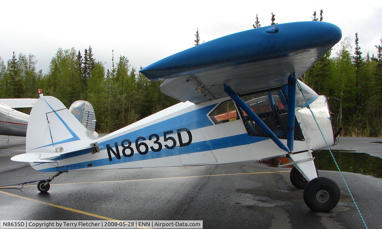 N8635D, 1957 Piper PA-22-160 Tri Pacer C/N 22-5843, Piper Pa-22-160 at Nenana Muni