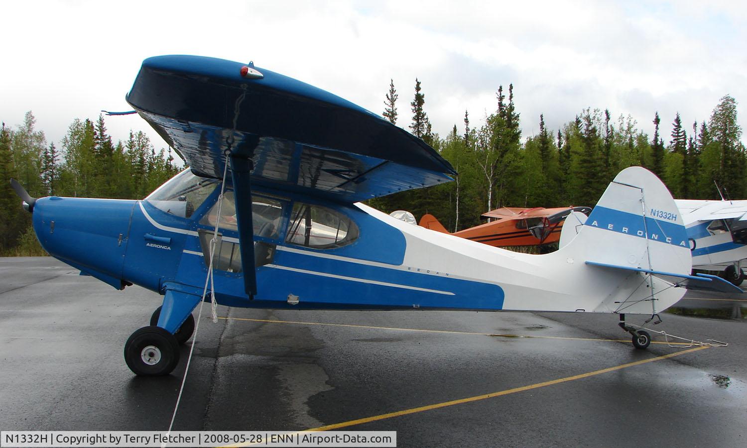 N1332H, 1949 Aeronca 15AC Sedan C/N 15AC-372, 1949 Aeronca 15AC at Nenana Muni