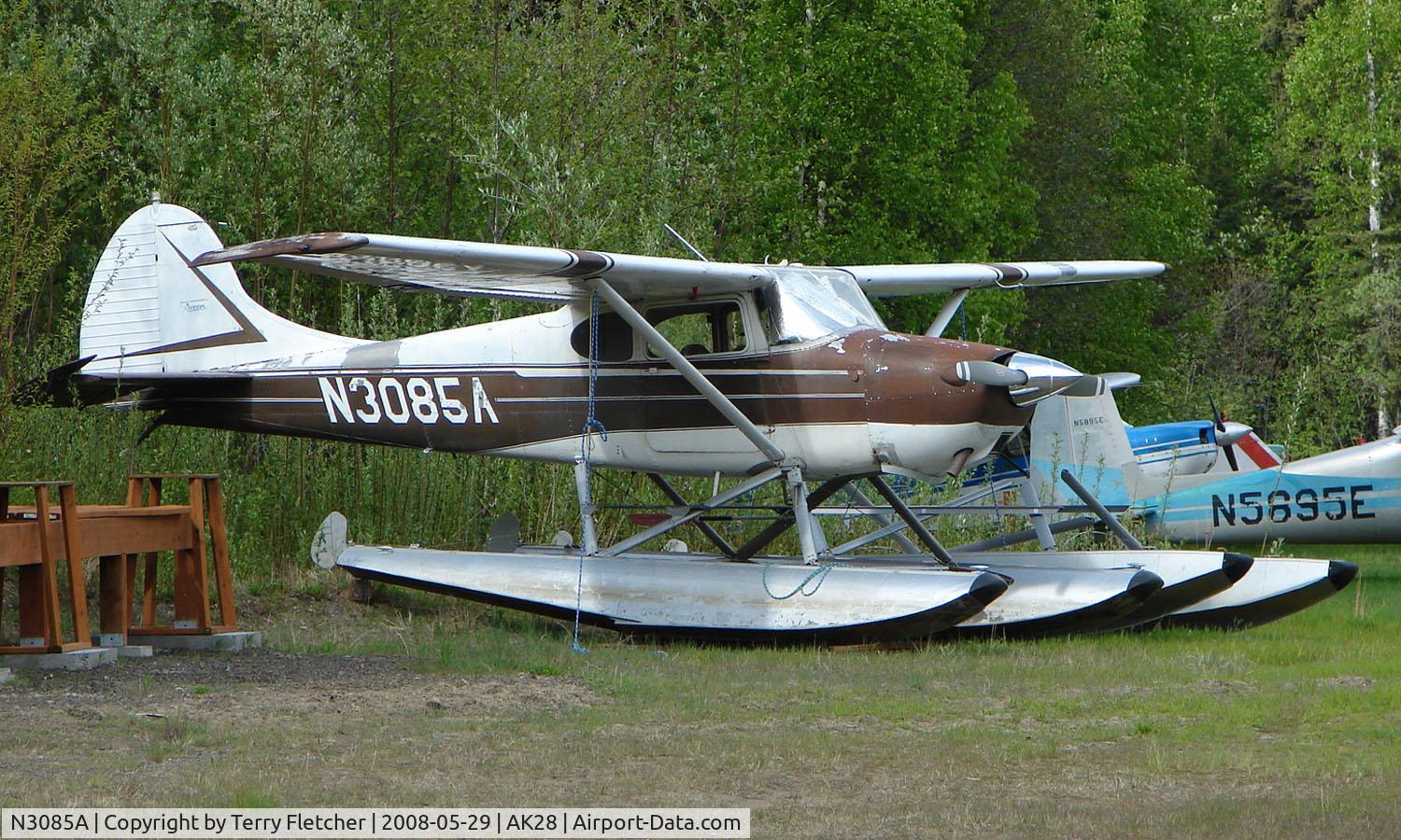 N3085A, 1953 Cessna 170B C/N 25729, Cessna 170B at Chena Marina , Fairbanks