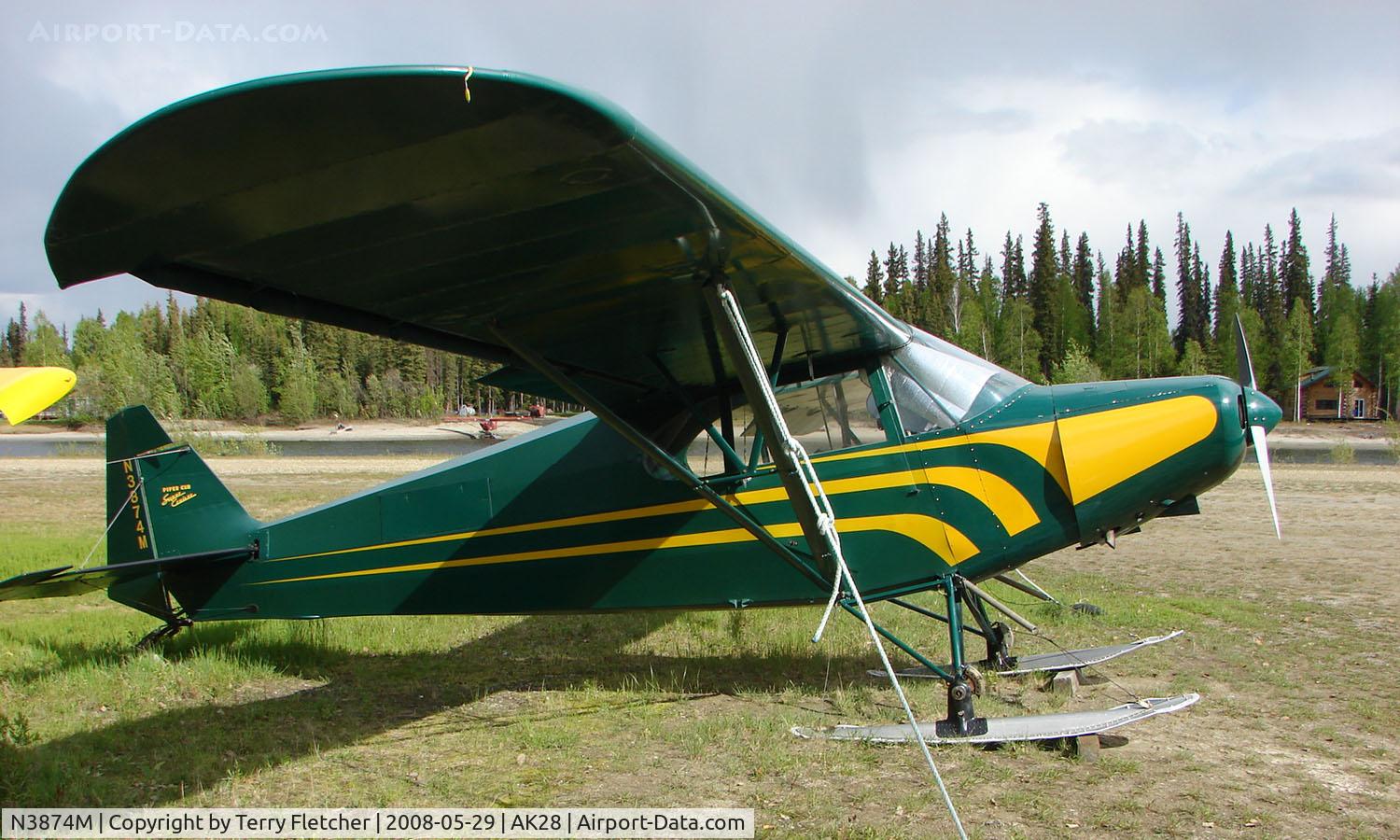 N3874M, 1947 Piper PA-12 Super Cruiser C/N 12-2785, 1947 Piper Pa-12 at Chena Marina , Fairbanks
