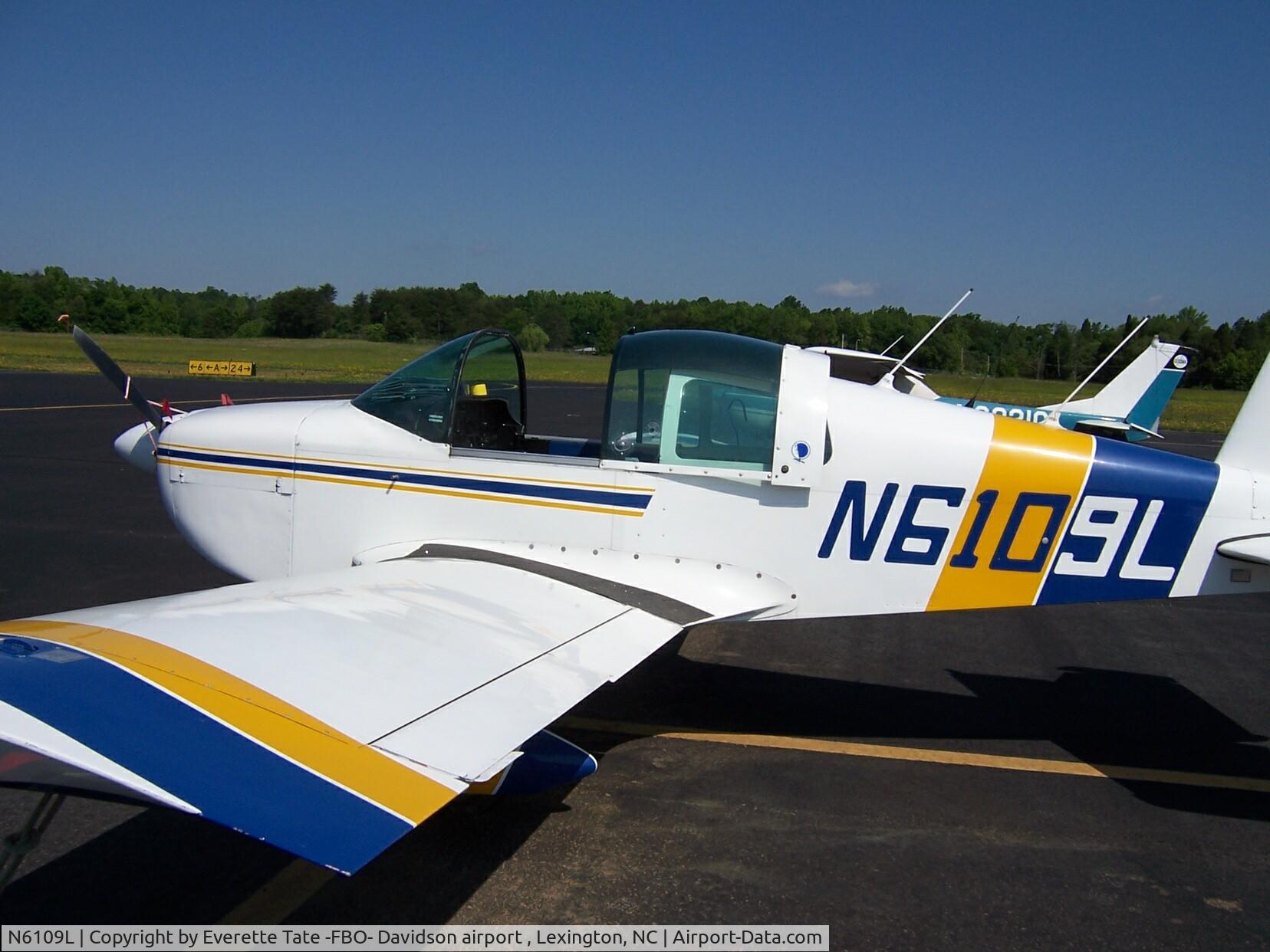 N6109L, 1970 American AA-1 Yankee C/N AA1-0309, 2000 TT/400 SMOH on 032 (150 HP) one lady owner since new