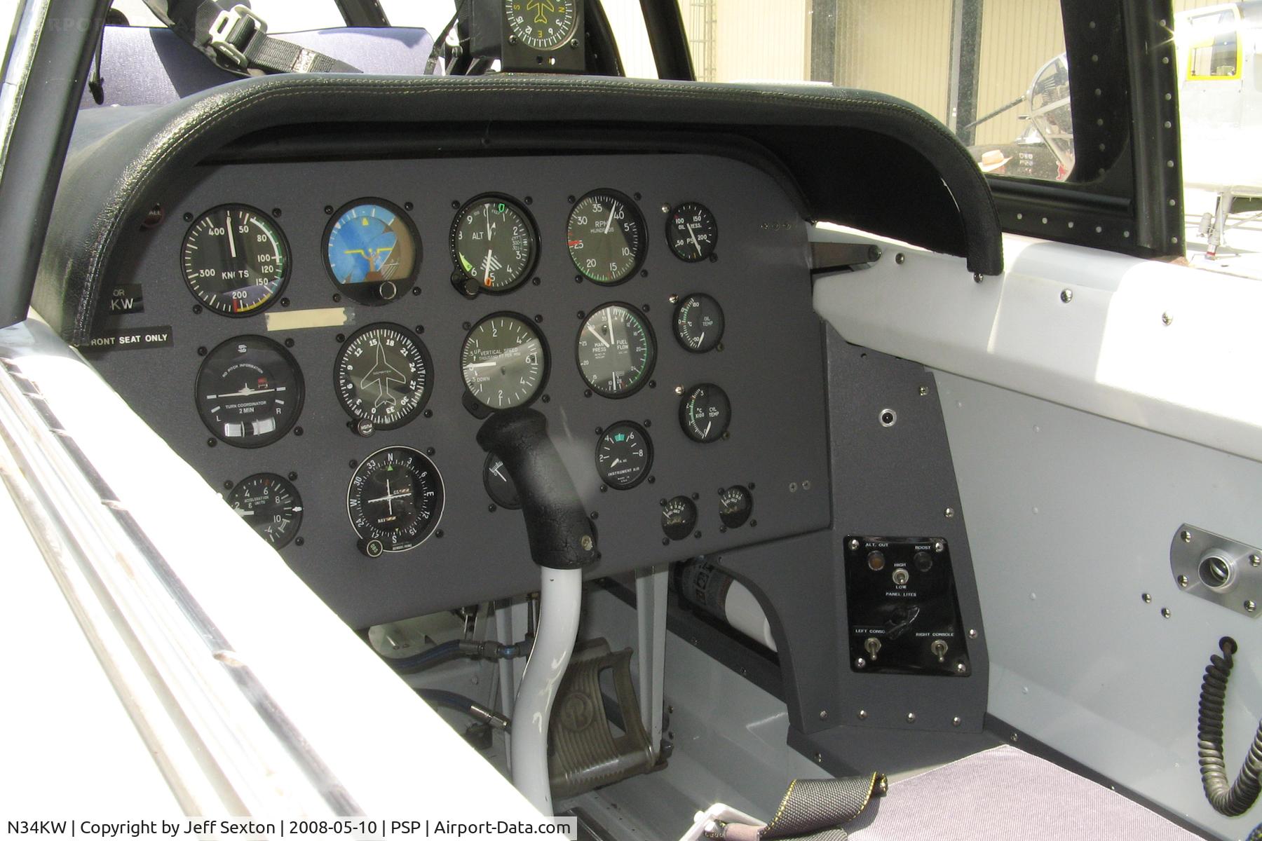 N34KW, 1955 Beech T-34A-BH Mentor Mentor C/N G-757, Cockpit view