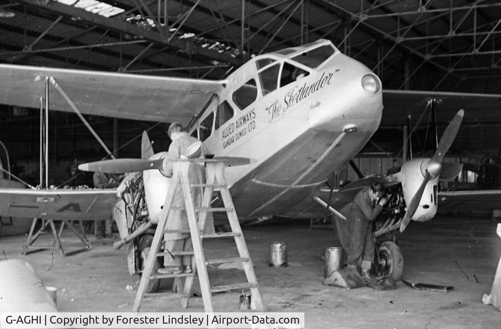 G-AGHI, De Havilland DH-89A Dominie/Dragon Rapide C/N 6455, Rapide with Allied Airways 