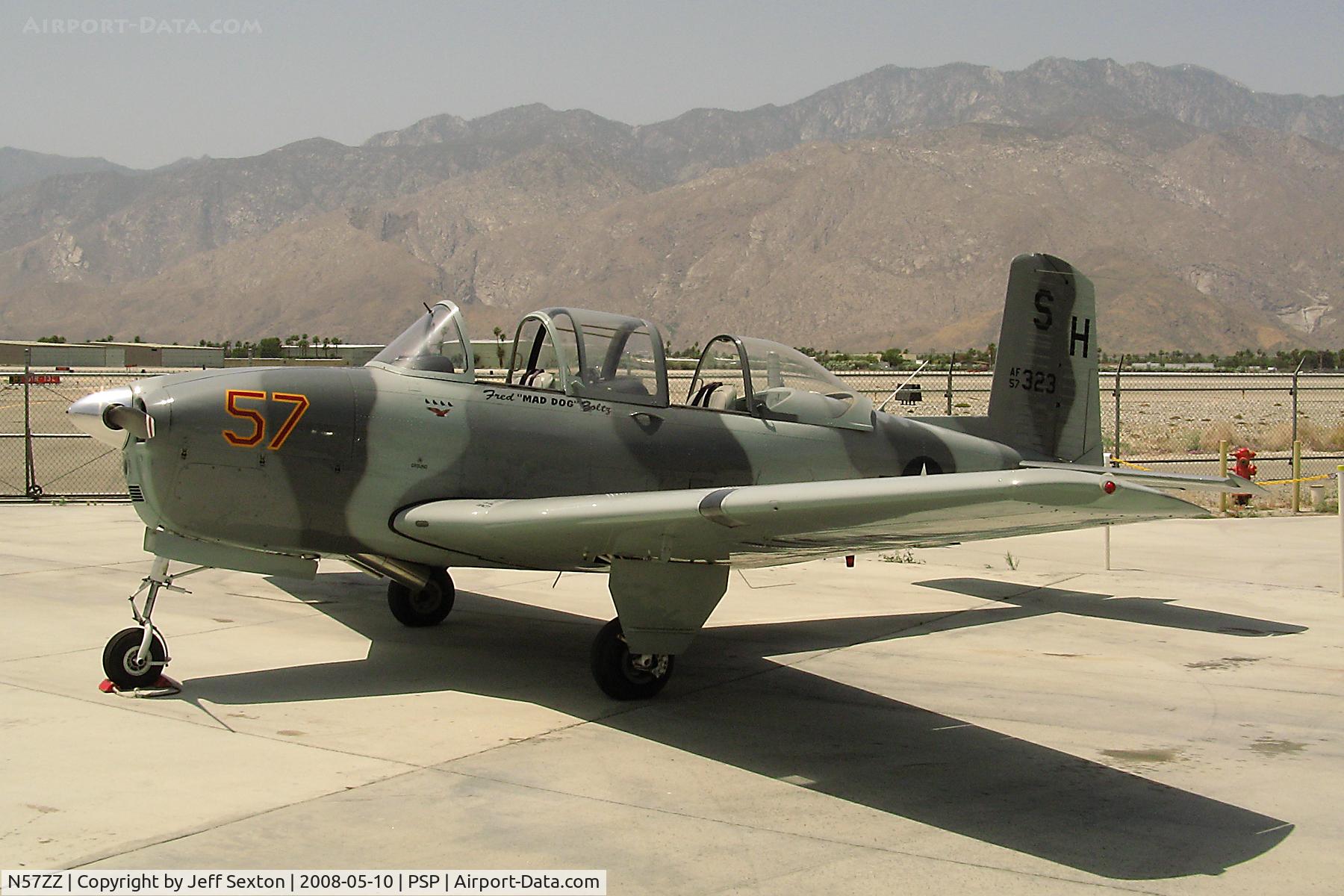 N57ZZ, 1957 Beech D-45 Mentor C/N BG-323, Palm Springs Air Museum