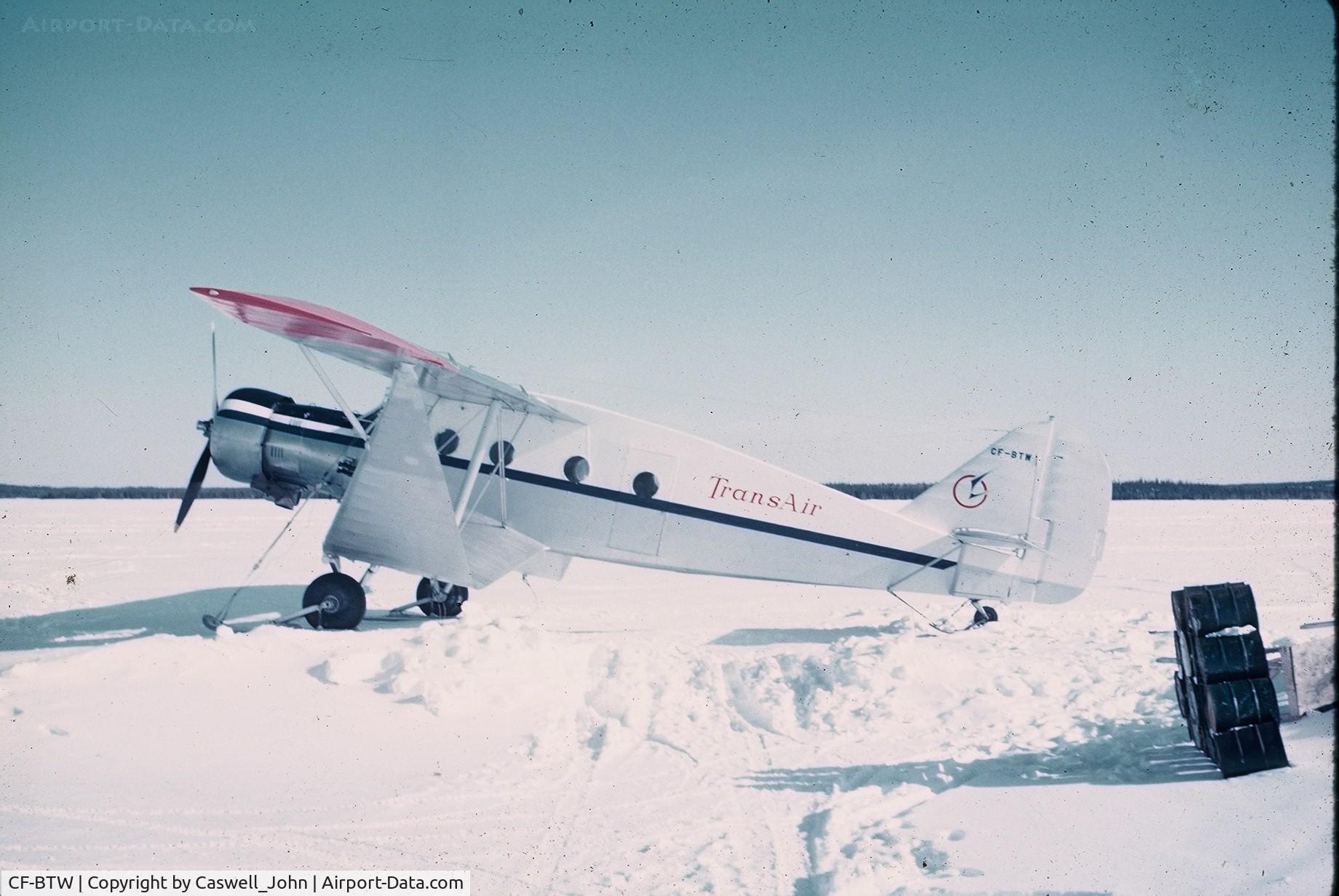 CF-BTW, 1938 Bellanca C-27A C/N 721, Bellanca Aircruiser, Trans Air Ltd.,Lynn Lake,Man.
