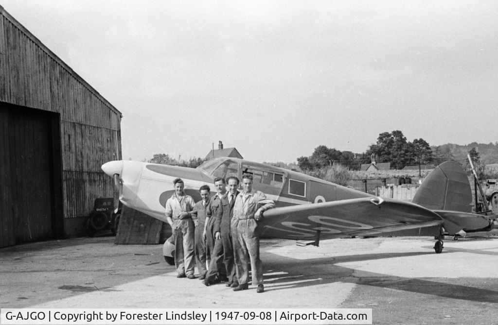 G-AJGO, F Hills And Sons Ltd Proctor 1 C/N K268, Percival Proctor Southern Aircraft crew poss Gatwick