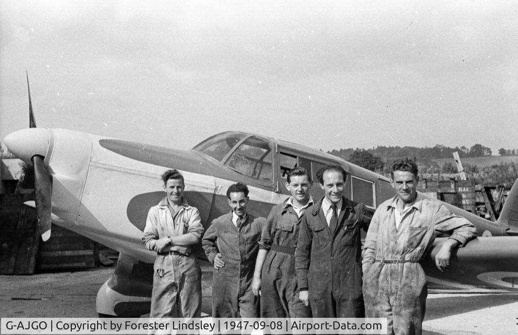 G-AJGO, F Hills And Sons Ltd Proctor 1 C/N K268, Percival Proctor Southern Aircraft crew poss Gatwick