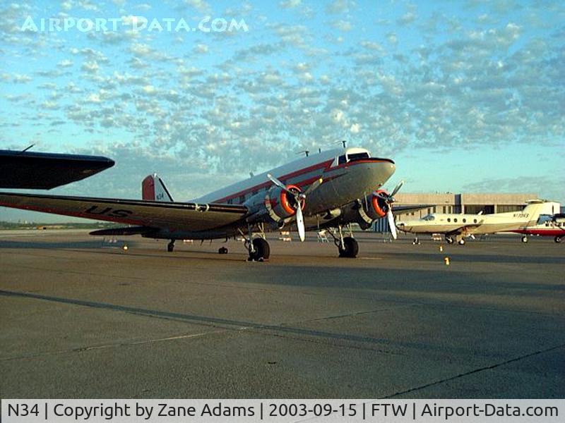 N34, 1945 Douglas R4D-7 C/N 33359, National Air Tour stop at Ft. Worth Meacham Field - 2003
