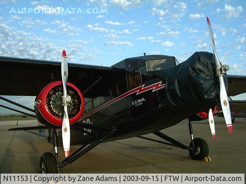 N11153, 1931 Stinson SM-6000-B C/N 5021, National Air Tour stop at Ft. Worth Meacham Field - 2003