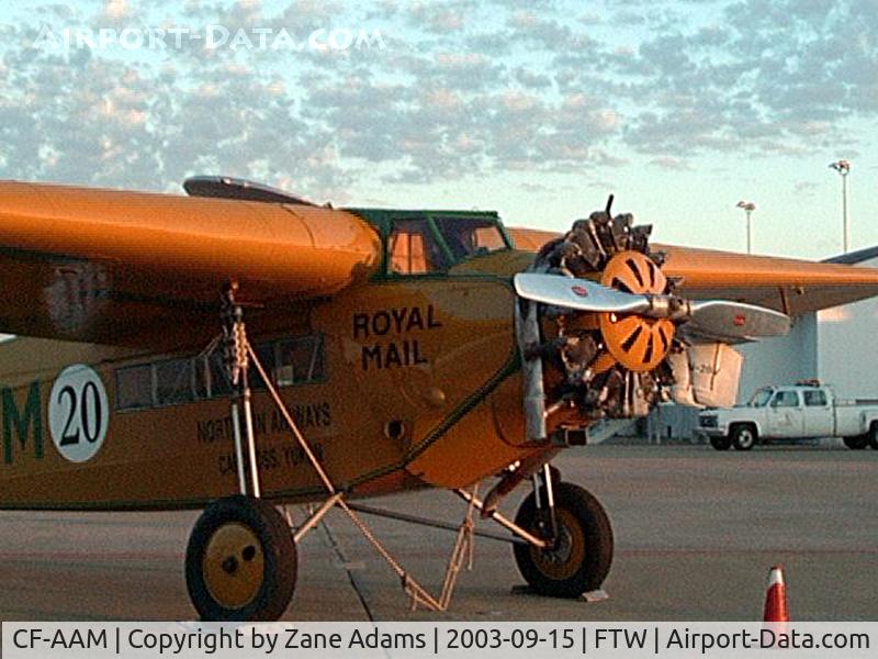 CF-AAM, 1929 Fokker SUPER UNIVERSAL C/N 827, National Air Tour stop at Ft. Worth Meacham Field - 2003