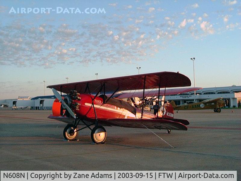N608N, 1929 Waco ASO C/N 3070, National Air Tour stop at Ft. Worth Meacham Field - 2003