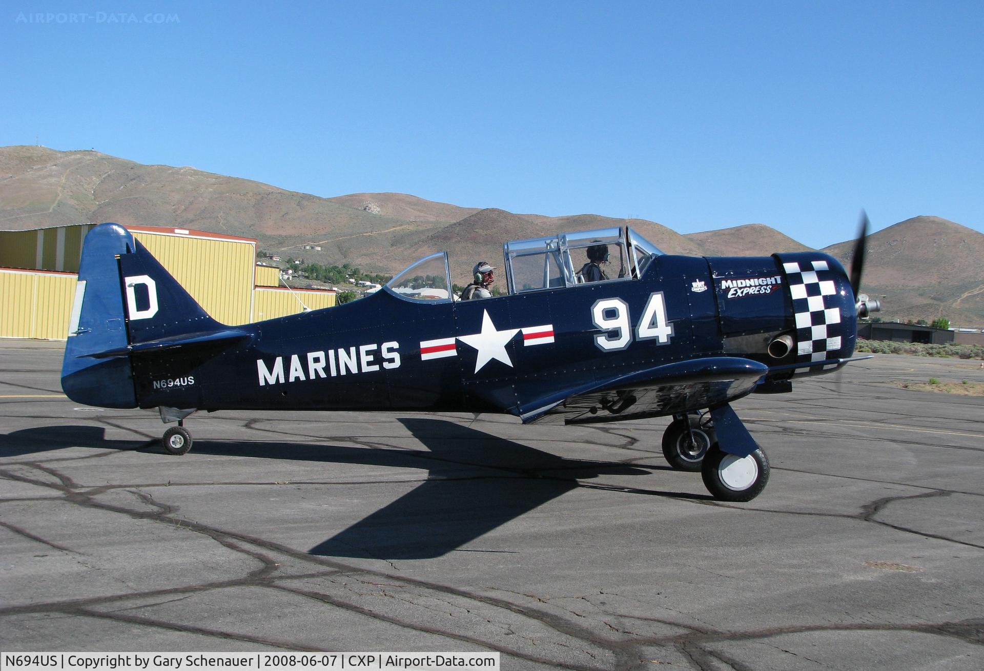 N694US, 1943 North American SNJ-4 Texan C/N 88-13627, At Carson City AP Open House