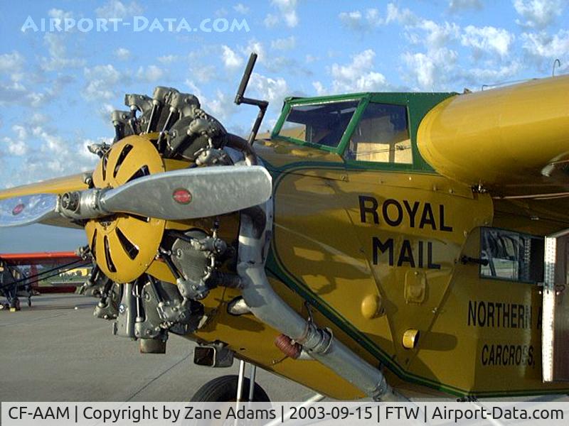 CF-AAM, 1929 Fokker SUPER UNIVERSAL C/N 827, National Air Tour stop at Ft. Worth Meacham Field - 2003