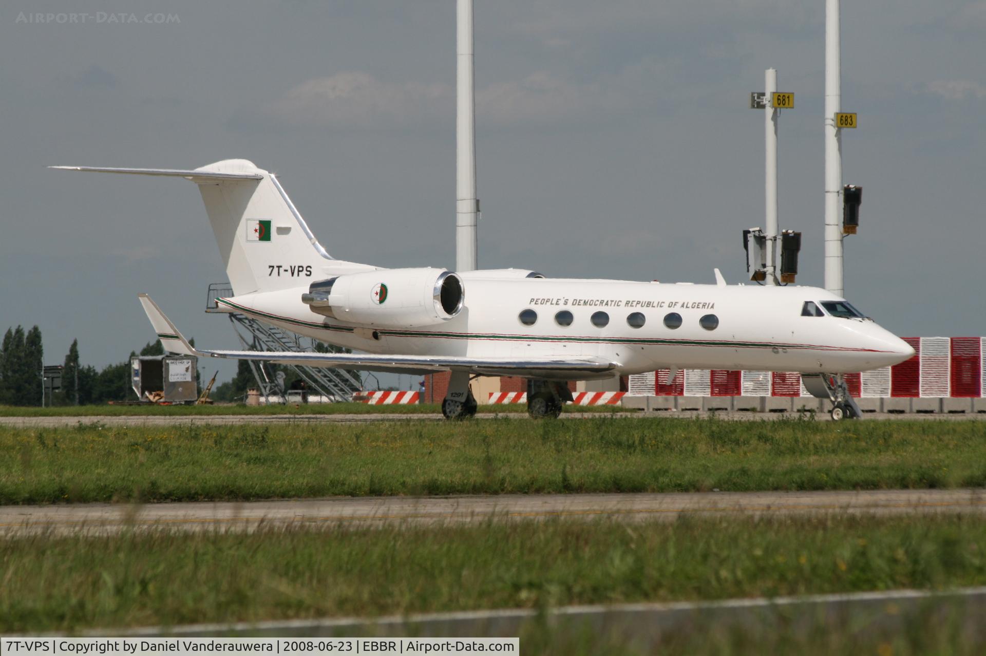 7T-VPS, 1996 Gulfstream Aerospace G-1159C Gulfstream IV SP C/N 1291, parked on General Aviation apron (Abelag)