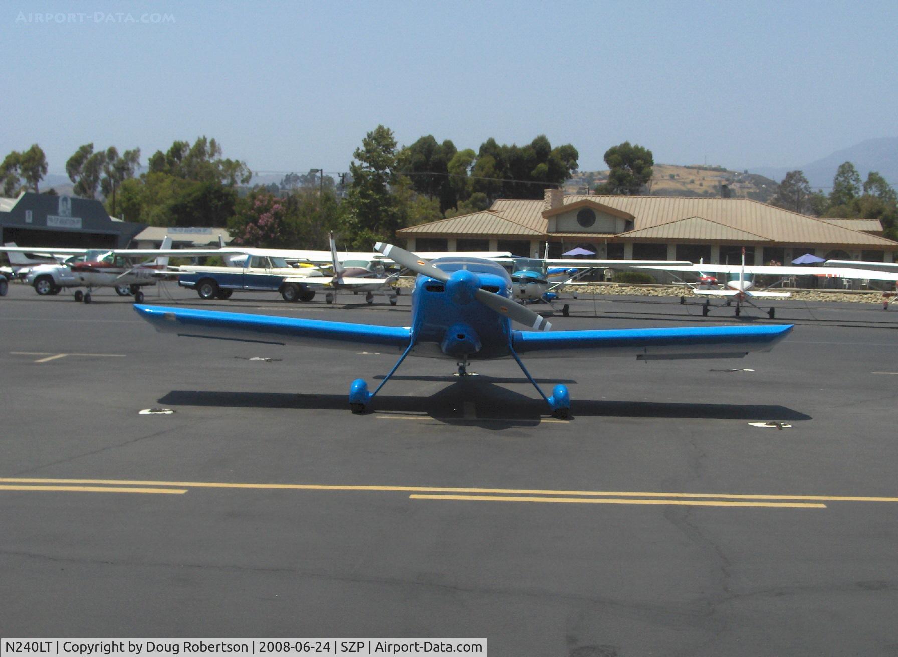 N240LT, 1998 Vans RV-6 C/N 24639, 1998 Leisure Time VAN's RV-6 'Wild Blue', Lycoming O-360-A1D 180 Hp