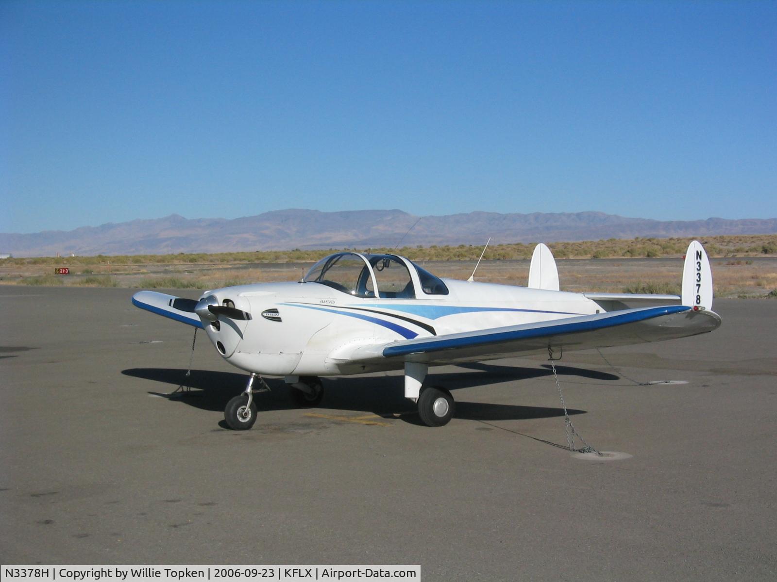 N3378H, 1946 Erco 415D Ercoupe C/N 4003, At Fallon, NV Muni (KFLX) Sept 2006
