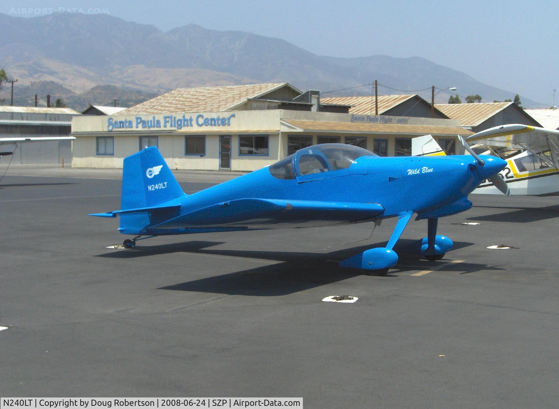 N240LT, 1998 Vans RV-6 C/N 24639, 1998 Leisure Time VAN's RV-6 'Wild Blue', Lycoming O-360-A1D 180 Hp