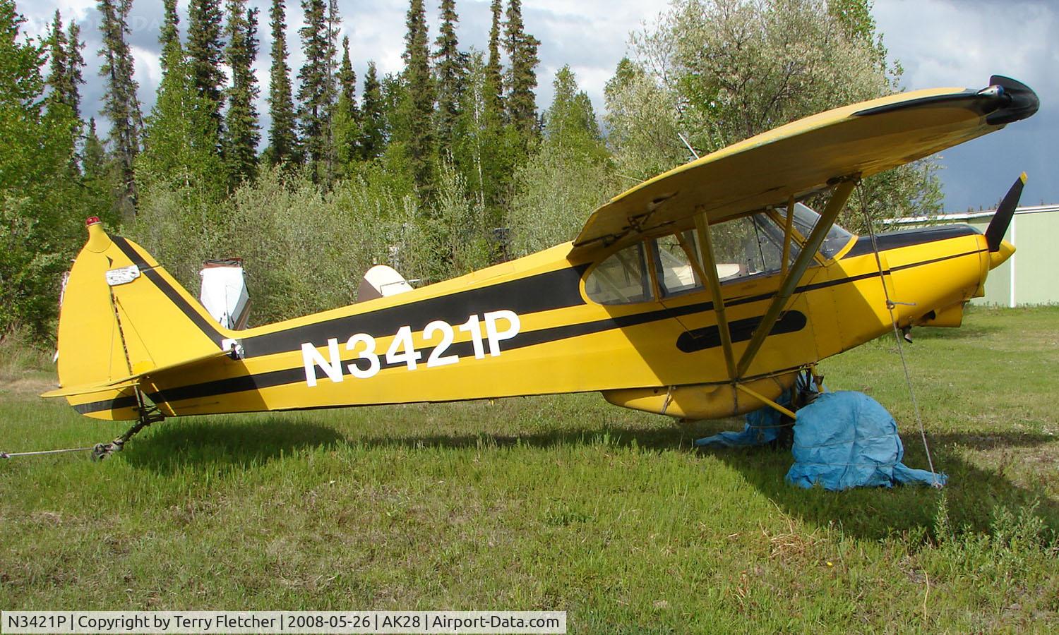 N3421P, 1958 Piper PA-18-150 Super Cub C/N 18-6775, 1958 Piper PA-18-150 at Chena Marina , Fairbanks
