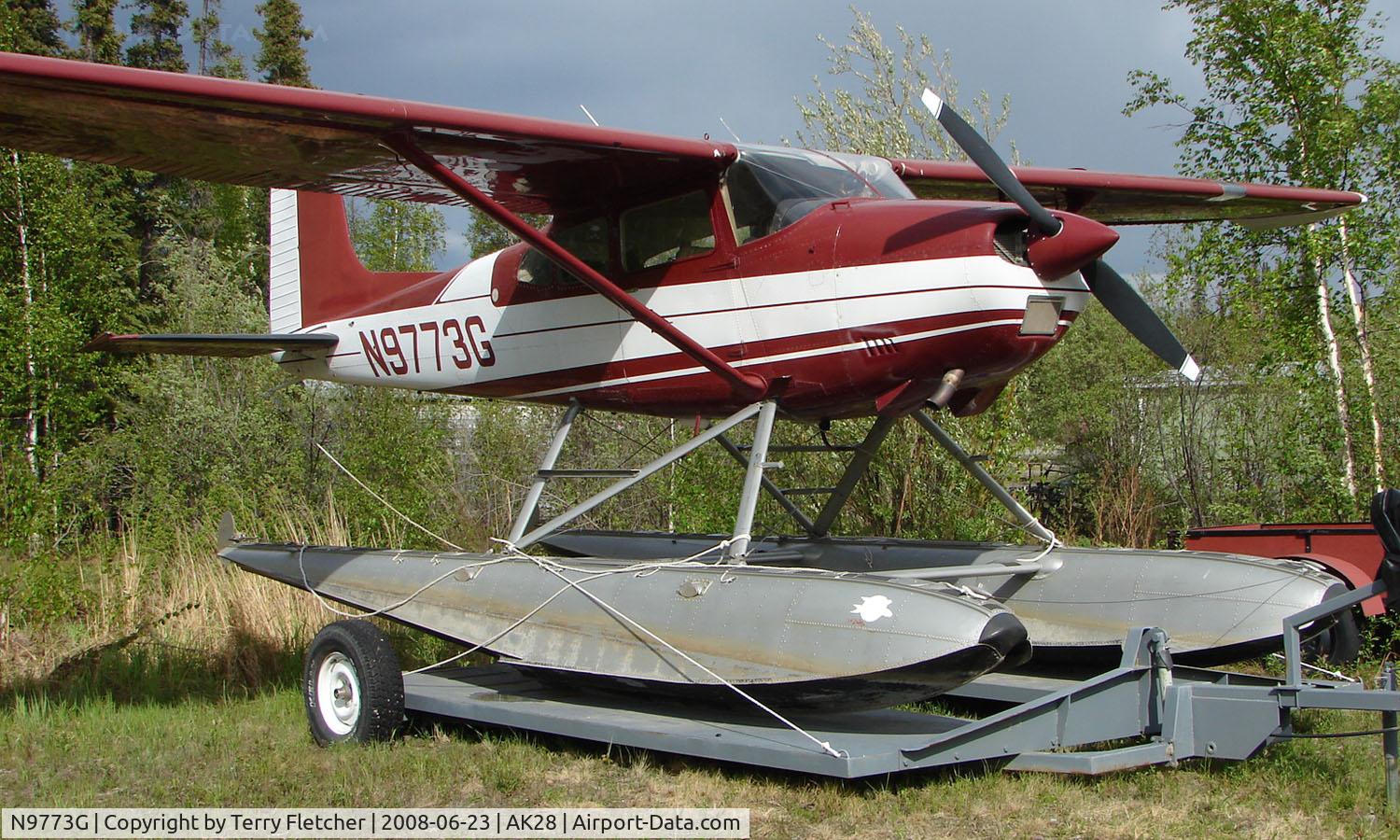 N9773G, 1972 Cessna 180H Skywagon C/N 18052273, Cessna 180H at Chena Marina , Fairbanks