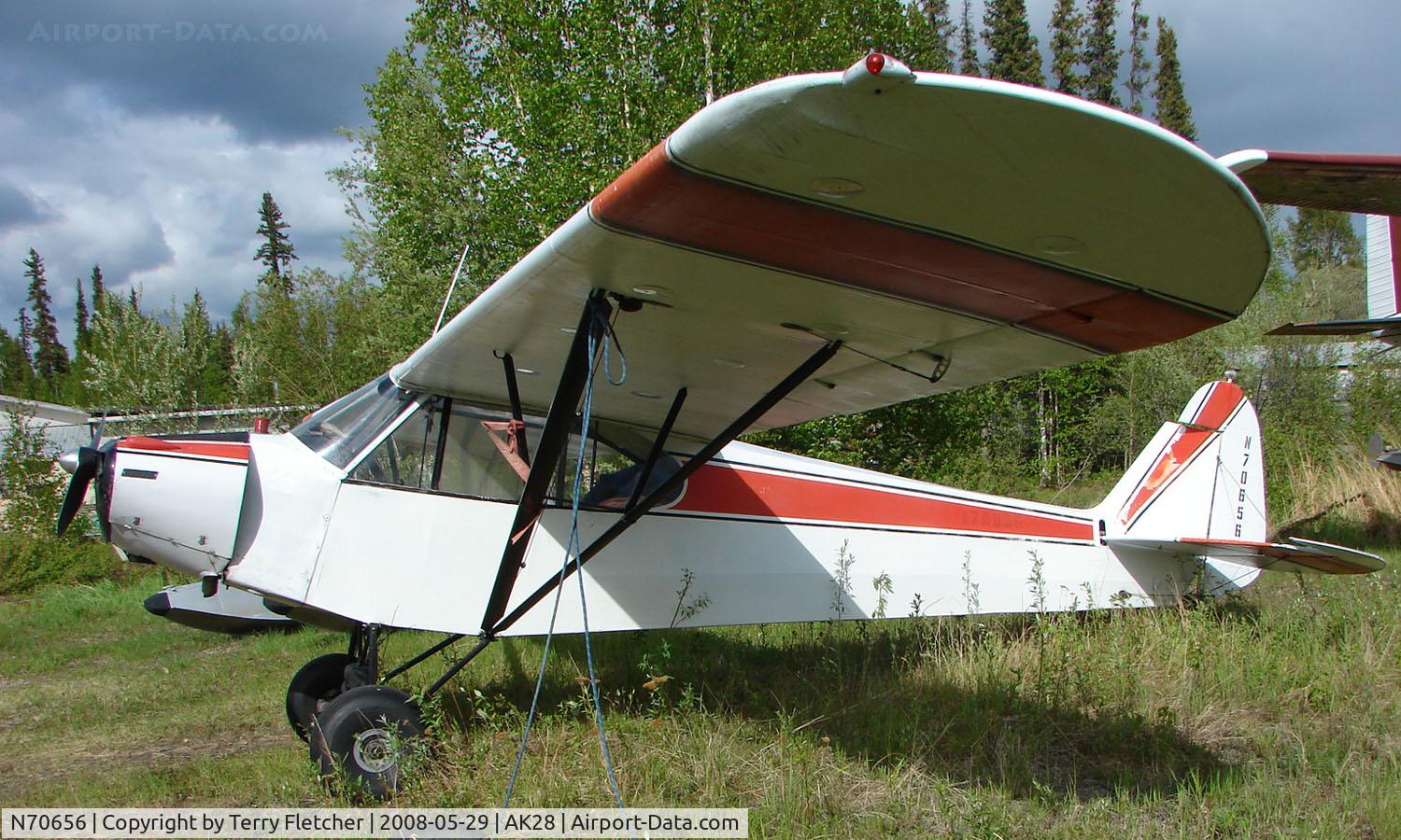 N70656, 1946 Piper J3C-65 Cub C/N 17676, 1946 Piper J-3C at Chena Marina , Fairbanks