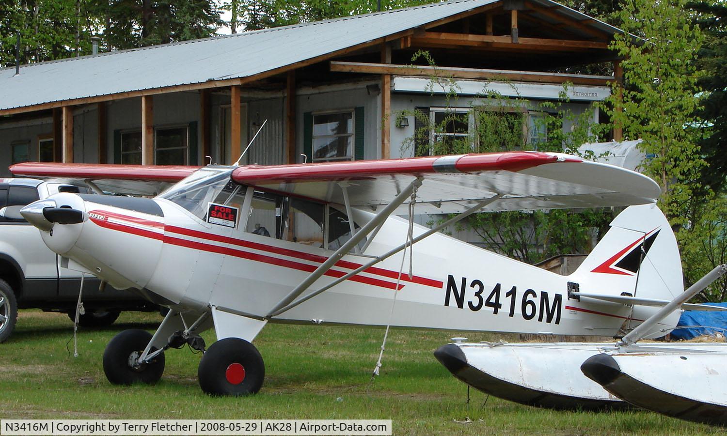 N3416M, 1947 Piper PA-12 Super Cruiser C/N 12-2263, 1947 Piper Pa-12 at Chena Marina , Fairbanks