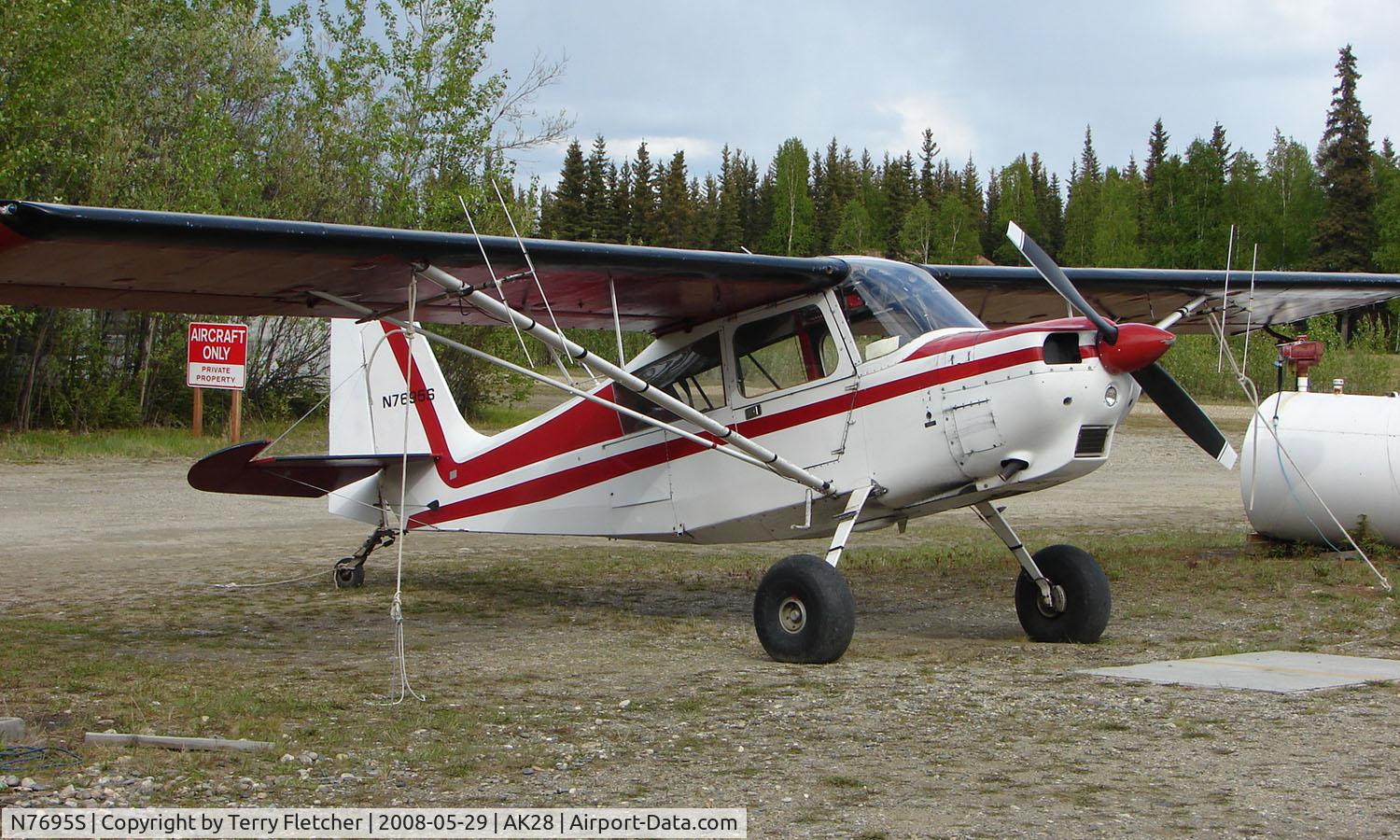 N7695S, 1976 Bellanca 8GCBC C/N 225-76, Bellanca 8GCBC at Chenna Marina , Fairbanks