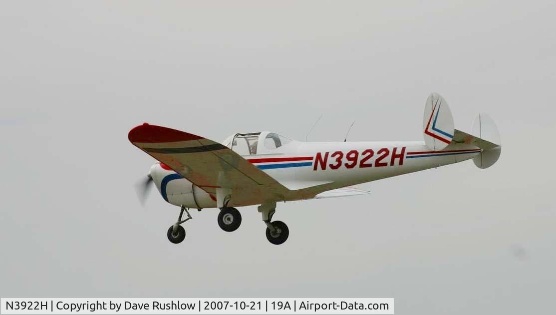 N3922H, 1947 Erco 415CD Ercoupe C/N 4623, First Solo Flight