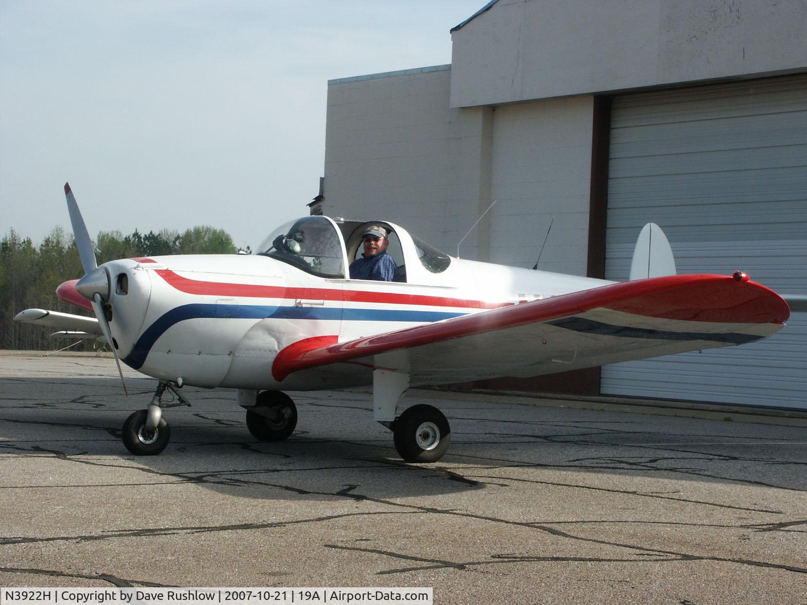 N3922H, 1947 Erco 415CD Ercoupe C/N 4623, Just before 1st solo flight
