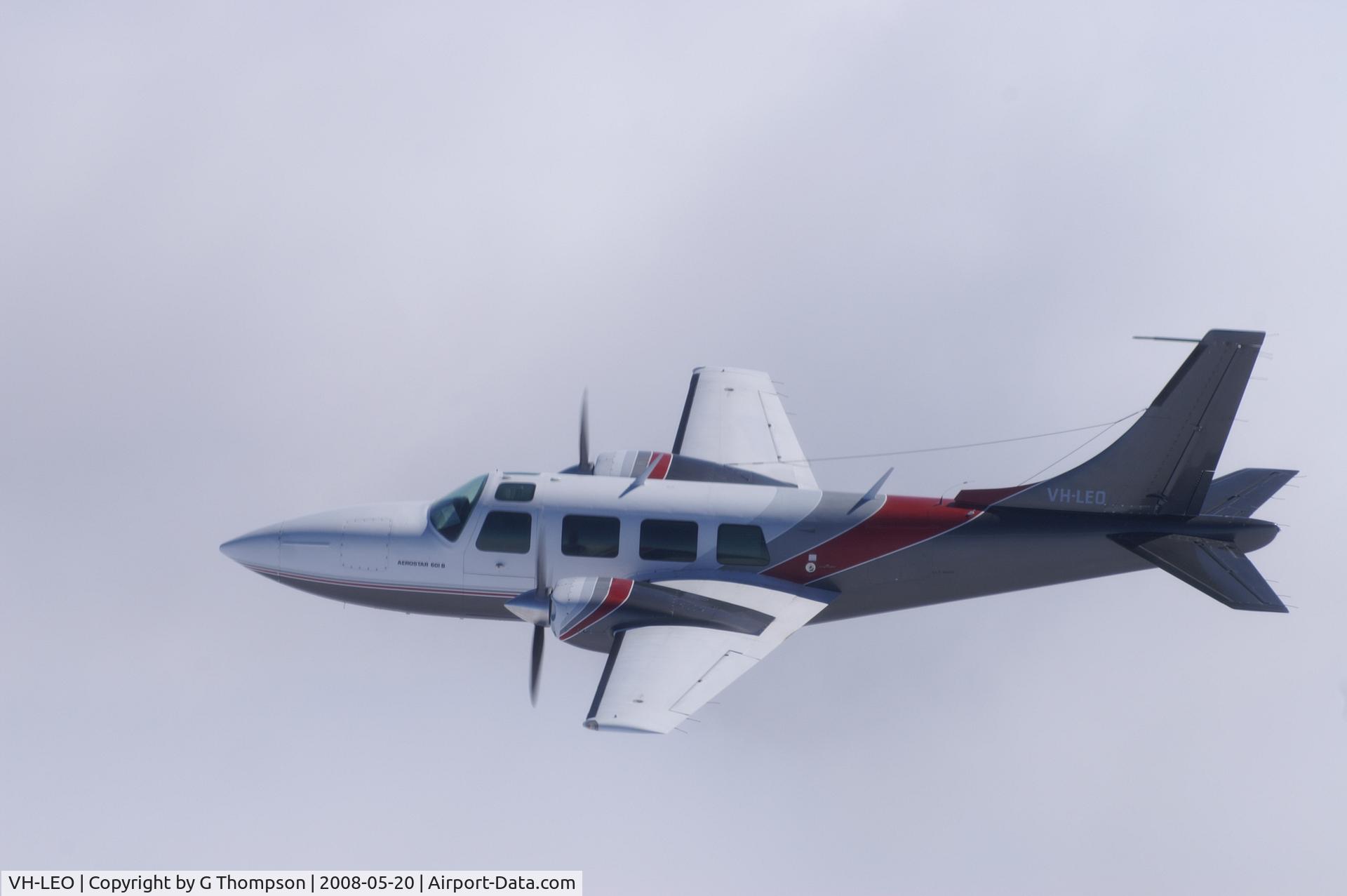 VH-LEO, 1980 Ted Smith Aerostar 601 C/N 61-0788-8062150, between YORG & YSWG