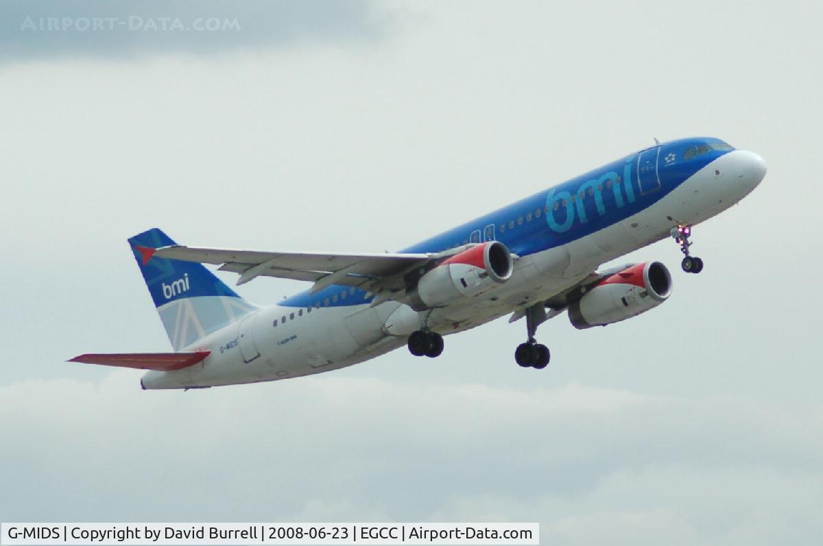 G-MIDS, 2001 Airbus A320-232 C/N 1424, BMI - Taking off