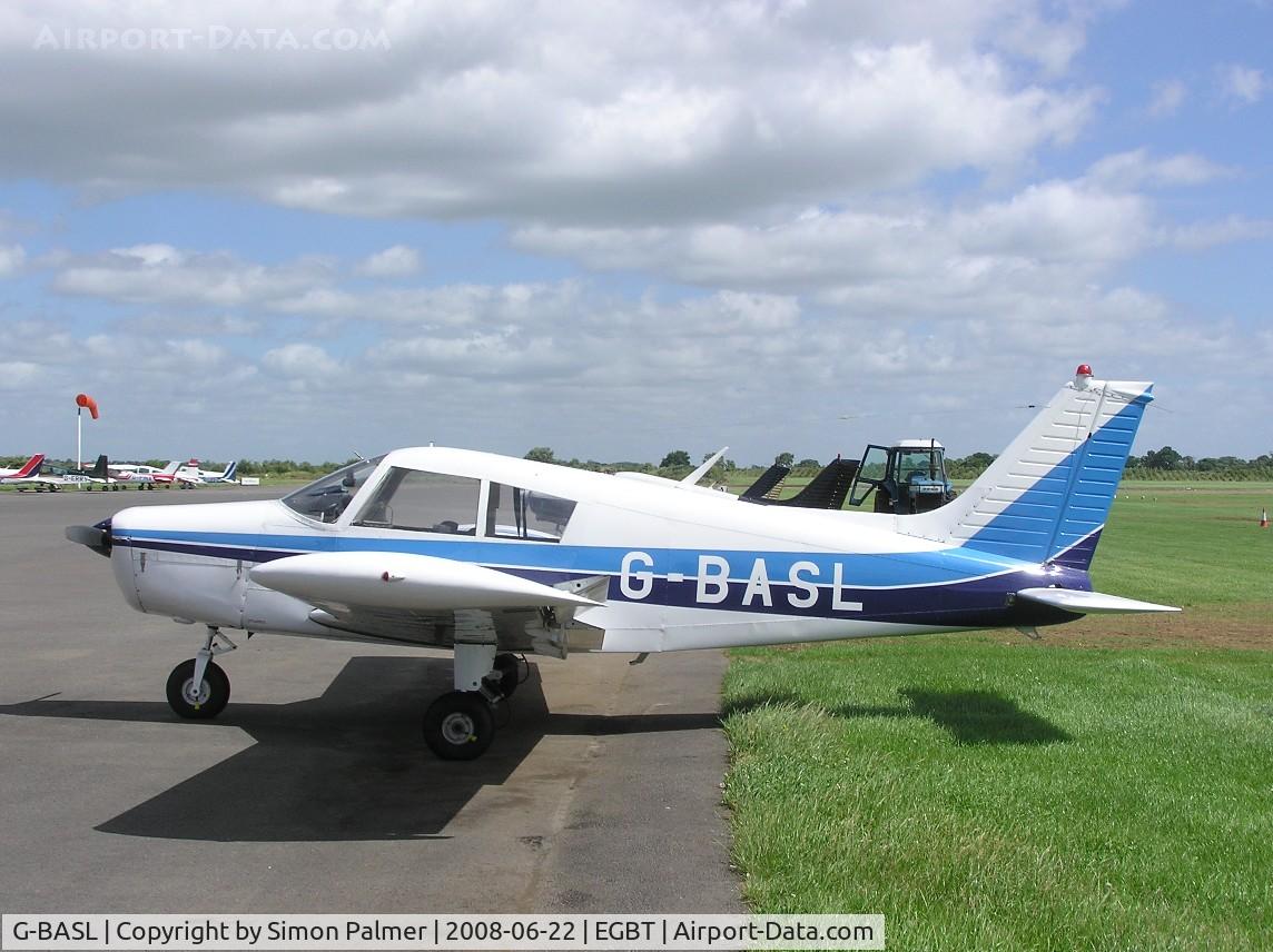 G-BASL, 1972 Piper PA-28-140 Cherokee F C/N 28-7325195, Cherokee at Turweston