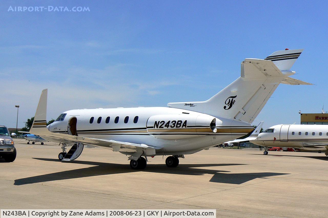 N243BA, 1998 Raytheon Hawker 800XP C/N 258365, A Hawker 800XP (Formerly N865SM) at Arlington Municipal