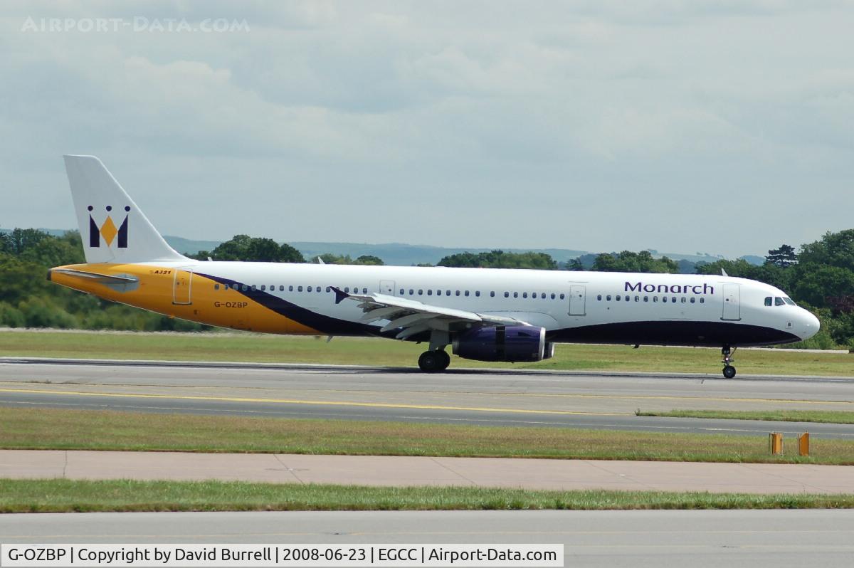 G-OZBP, 2001 Airbus A321-231 C/N 1433, Monarch - Landing