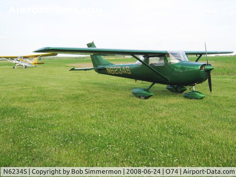 N6234S, 1967 Cessna 150G C/N 15067034, The grass ramp at Mount Victory, OH