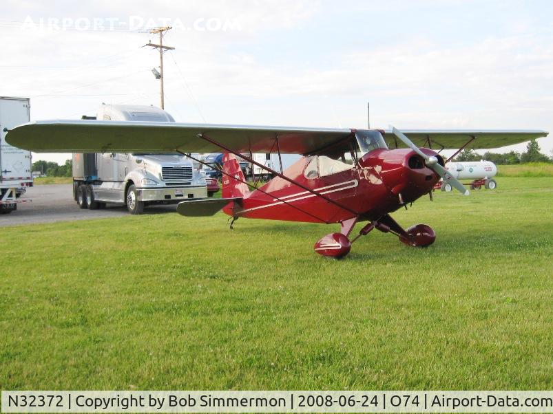 N32372, 1940 Porterfield LP-65 C/N 826, The grass ramp at Mount Victory, OH
