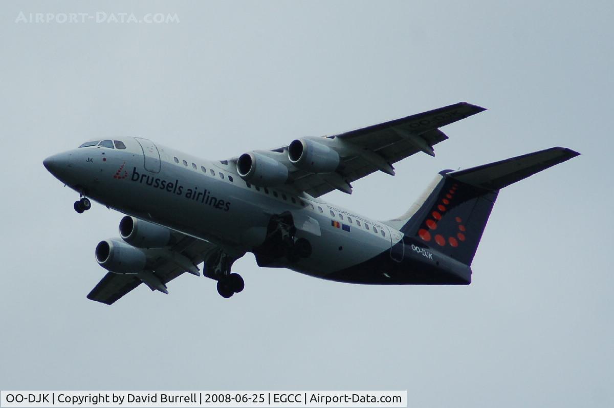 OO-DJK, 1995 British Aerospace Avro 146-RJ85 C/N E.2271, Brussels Airlines - On approach