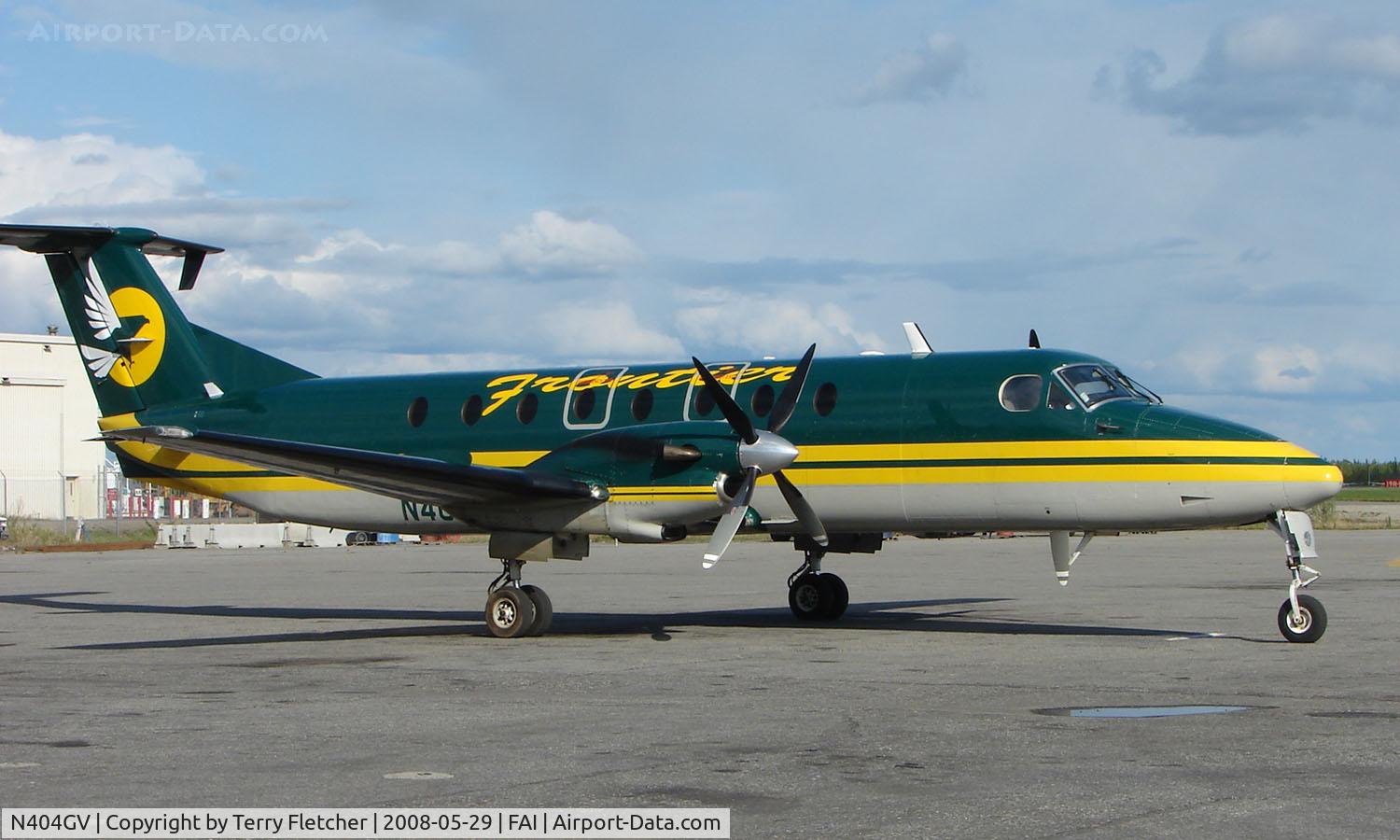 N404GV, 1991 Beech 1900C-1 C/N UC-154, Frontier Flying Service Beech 1900 at Fairbanks West ramp
