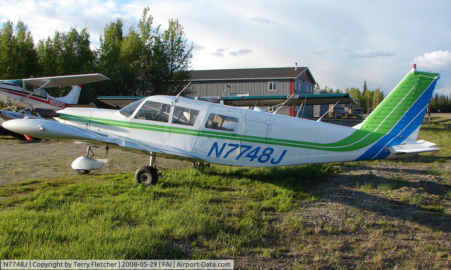 N7748J, 1969 Piper PA-32-260 Cherokee Six Cherokee Six C/N 32-1152, Piper Pa-32-260 at Fairbanks East Ramp, AK