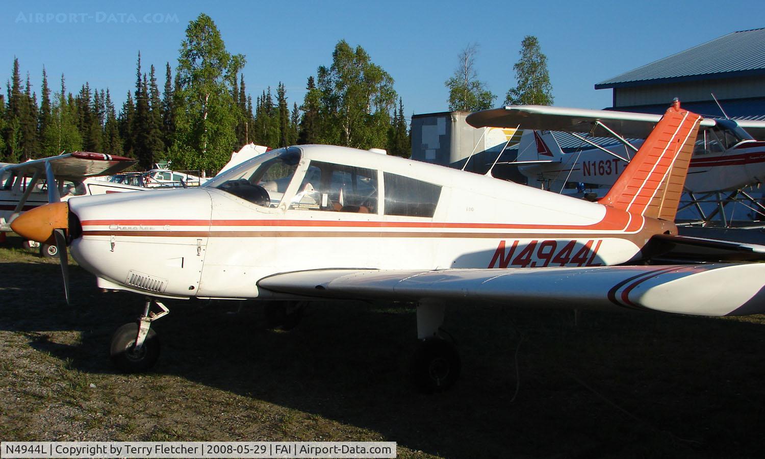 N4944L, 1967 Piper PA-28-180 C/N 28-4313, Piper Pa-22-180 at Fairbanks East Ramp