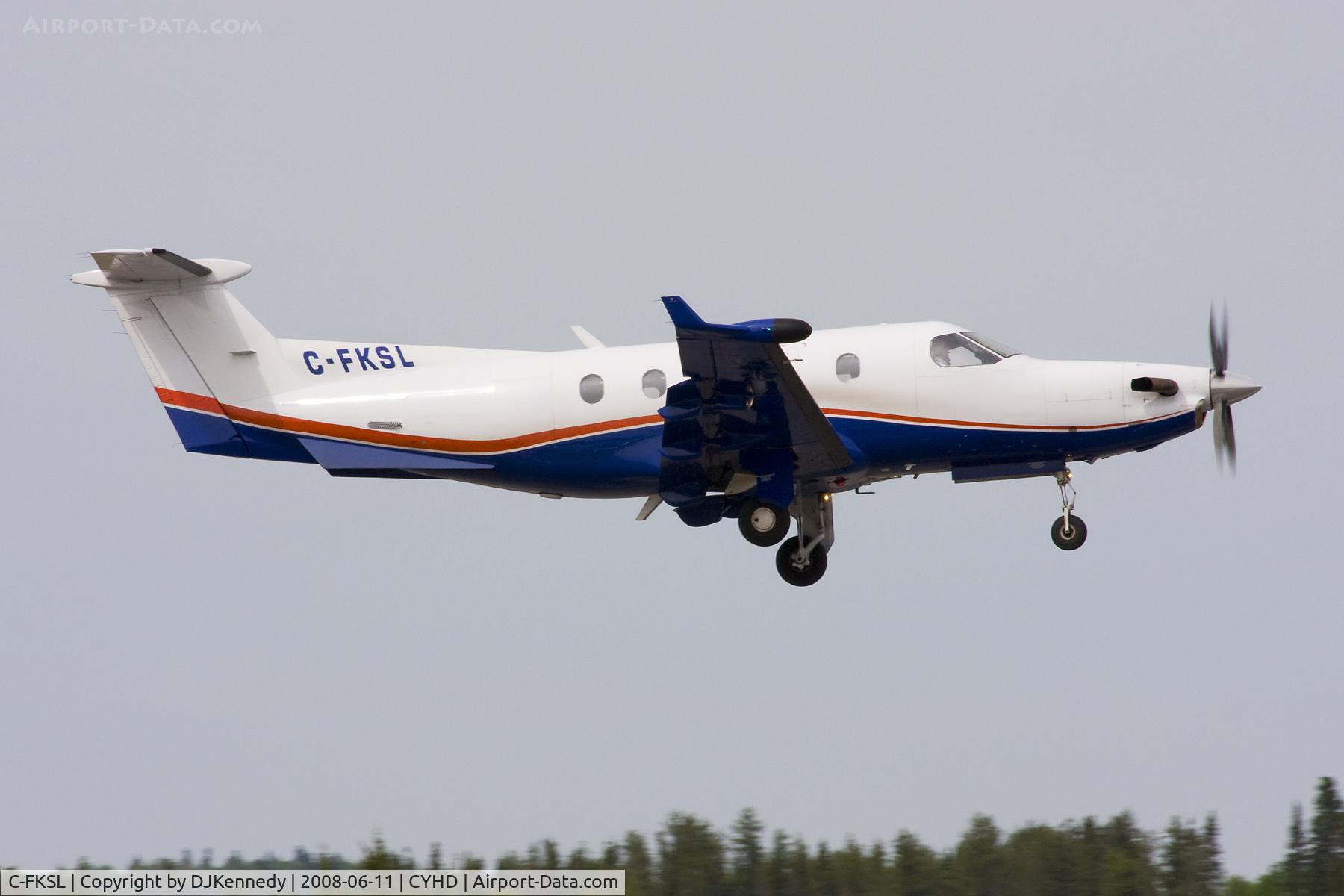 C-FKSL, 2000 Pilatus PC-12/45 C/N 324, Recently purchased by Air Bravo
