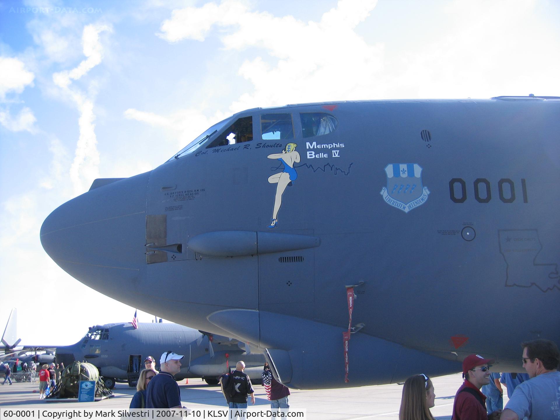 60-0001, 1960 Boeing B-52H Stratofortress C/N 464366, Nellis 2007